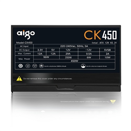 Thông số kỹ thuật Nguồn máy tính AIGO CK450 PRO - 450W
