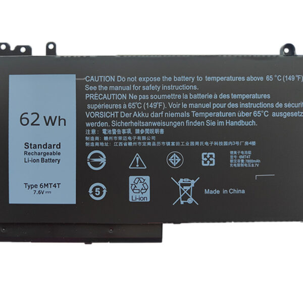Pin Laptop Dell Latitude 5250/ 5550/5450 /5570/ 3160 (62Wh-7.6V-7800mAh) - Hình ảnh 2