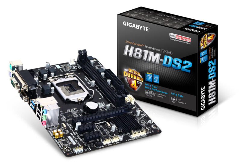 Main Gigabyte H81M-DS2 Rev 3.0  Đã qua sử dụng