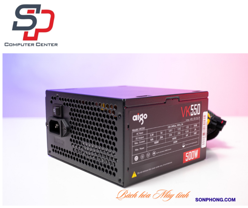 Nguồn máy tính AIGO VK550 CST500W