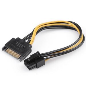 Dây cáp nguồn Sata 15Pin sang 6Pin cho VGA