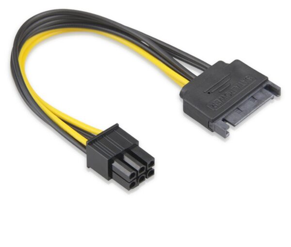 Dây cáp nguồn Sata 15Pin sang 6Pin cho VGA