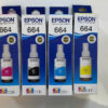 Hộp mực zin Epson 664 (Màu Vàng). Dùng cho máy in L1100/210/300/350 Màu vàng